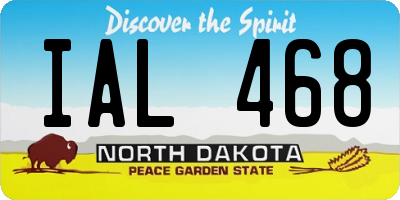 ND license plate IAL468