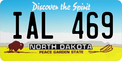 ND license plate IAL469