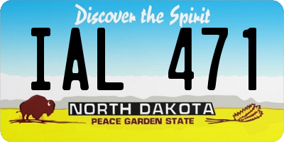 ND license plate IAL471