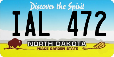 ND license plate IAL472