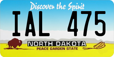ND license plate IAL475