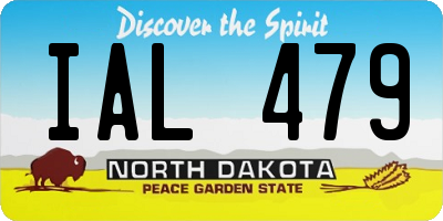 ND license plate IAL479