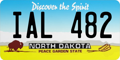 ND license plate IAL482