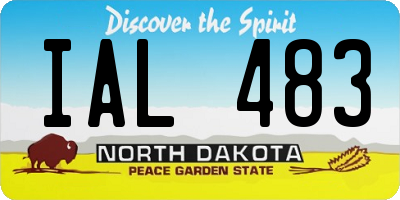 ND license plate IAL483