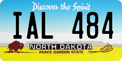 ND license plate IAL484