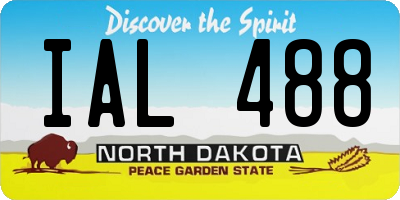 ND license plate IAL488