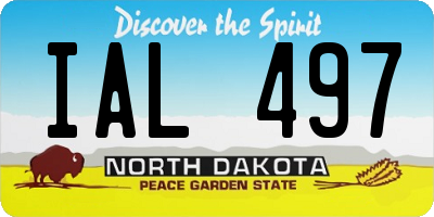 ND license plate IAL497