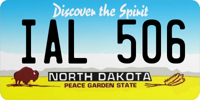 ND license plate IAL506