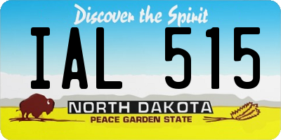 ND license plate IAL515