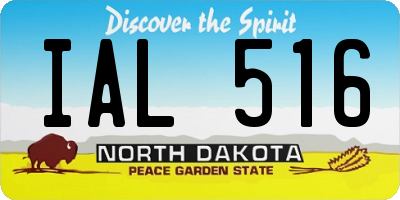 ND license plate IAL516