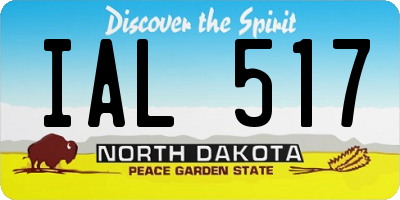 ND license plate IAL517