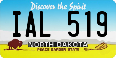ND license plate IAL519