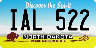ND license plate IAL522