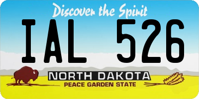 ND license plate IAL526