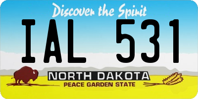ND license plate IAL531