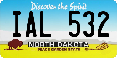 ND license plate IAL532