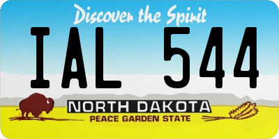 ND license plate IAL544