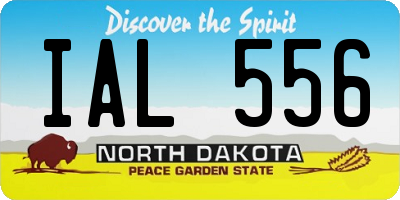 ND license plate IAL556
