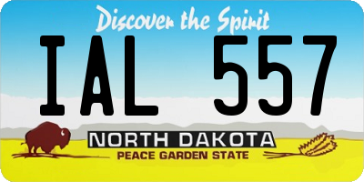 ND license plate IAL557