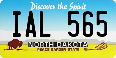 ND license plate IAL565