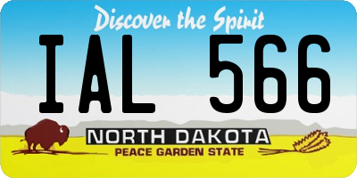ND license plate IAL566