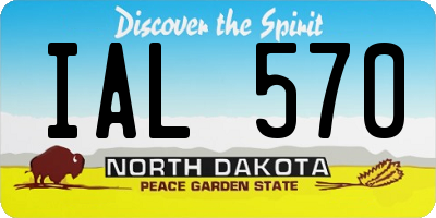 ND license plate IAL570