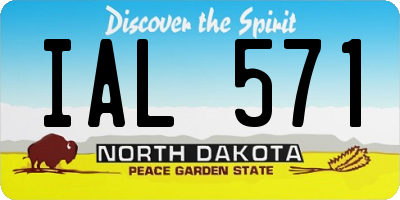 ND license plate IAL571