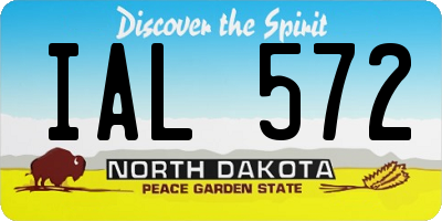 ND license plate IAL572
