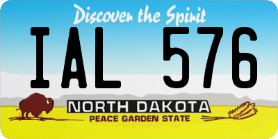 ND license plate IAL576