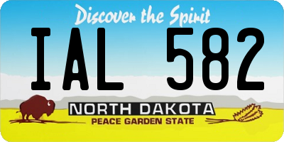 ND license plate IAL582