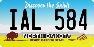 ND license plate IAL584