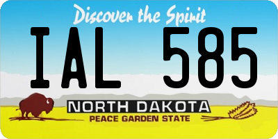 ND license plate IAL585