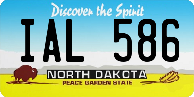 ND license plate IAL586