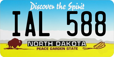 ND license plate IAL588