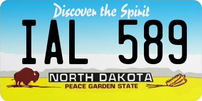 ND license plate IAL589