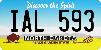 ND license plate IAL593