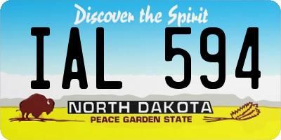 ND license plate IAL594