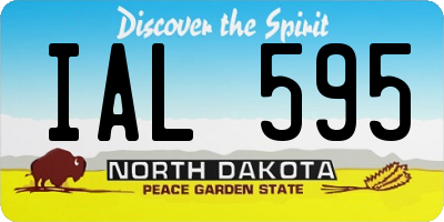 ND license plate IAL595
