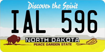 ND license plate IAL596