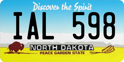 ND license plate IAL598