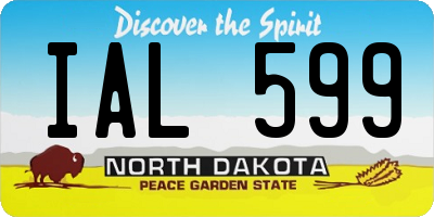 ND license plate IAL599