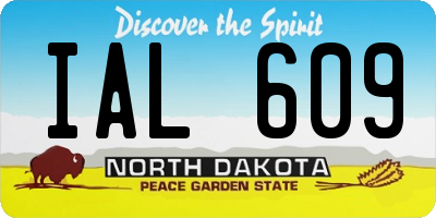 ND license plate IAL609