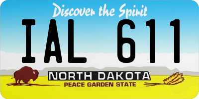 ND license plate IAL611