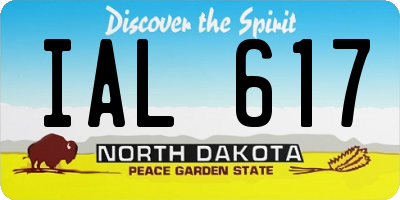 ND license plate IAL617