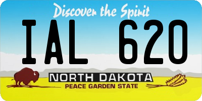 ND license plate IAL620