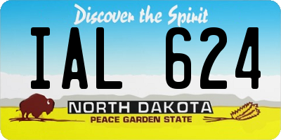 ND license plate IAL624