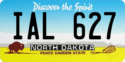 ND license plate IAL627
