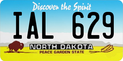 ND license plate IAL629