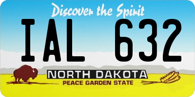 ND license plate IAL632