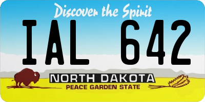 ND license plate IAL642